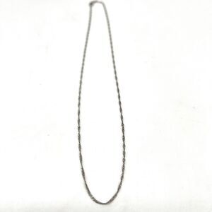 Twisted Spiral Rope Chain Necklace Silver 925 1.1 Grams